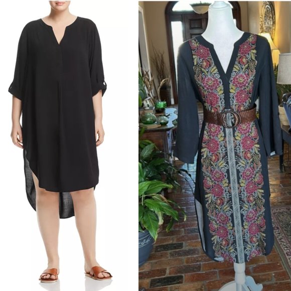 Cupio Dresses & Skirts - Cupio High/ low shirt dress szM